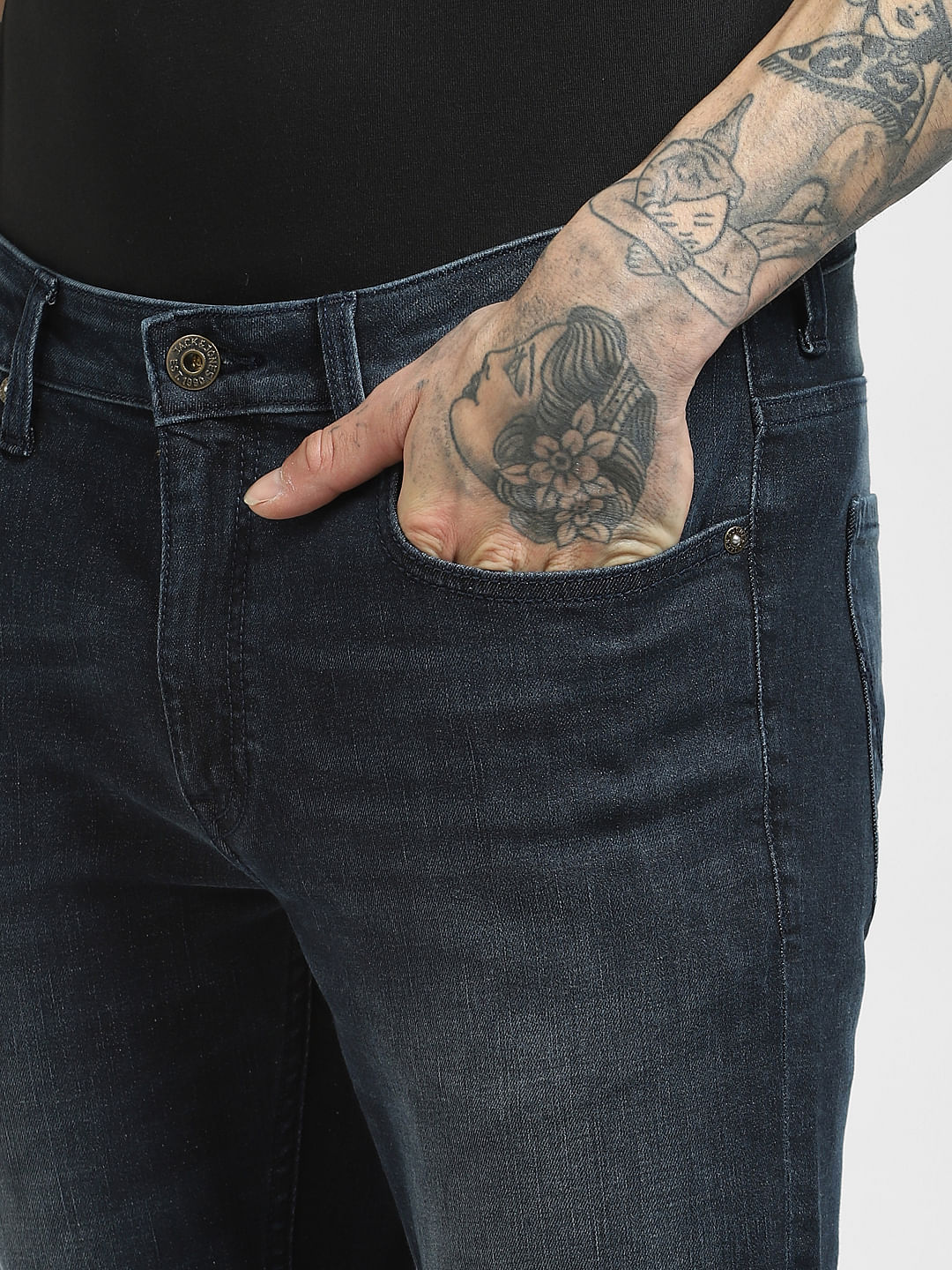 Blue Low Rise Ben Skinny Jeans