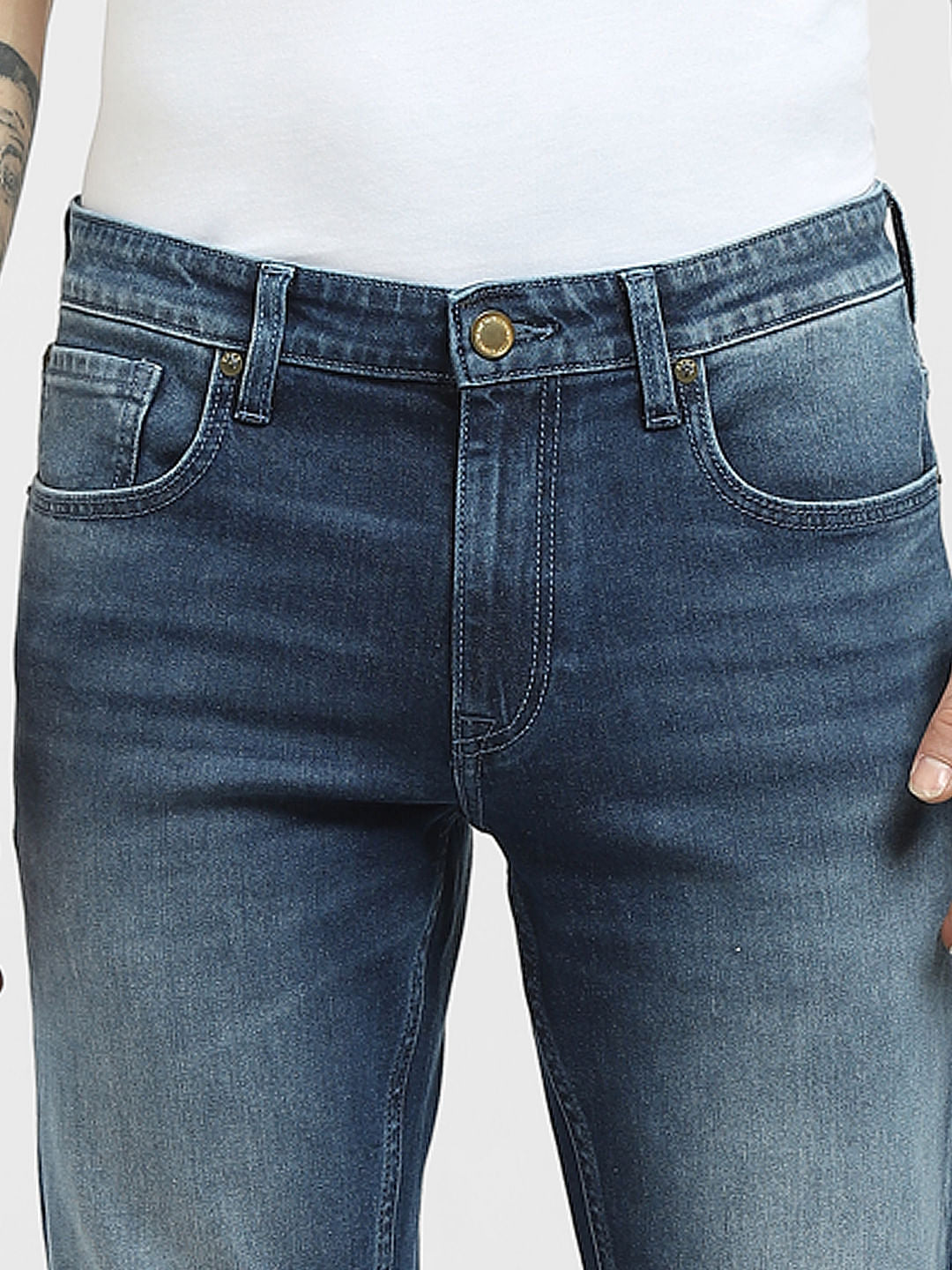 Blue Low Rise Ben Skinny Jeans