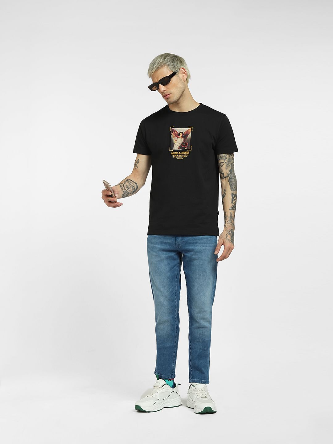 Blue Low Rise Glenn Slim Jeans - 28/30