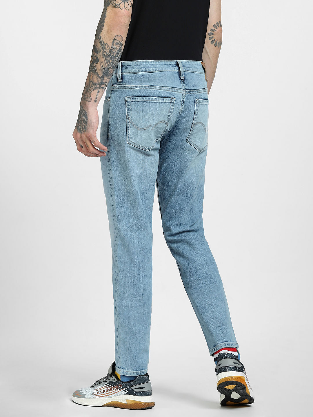 Blue Low Rise Glenn Slim Jeans
