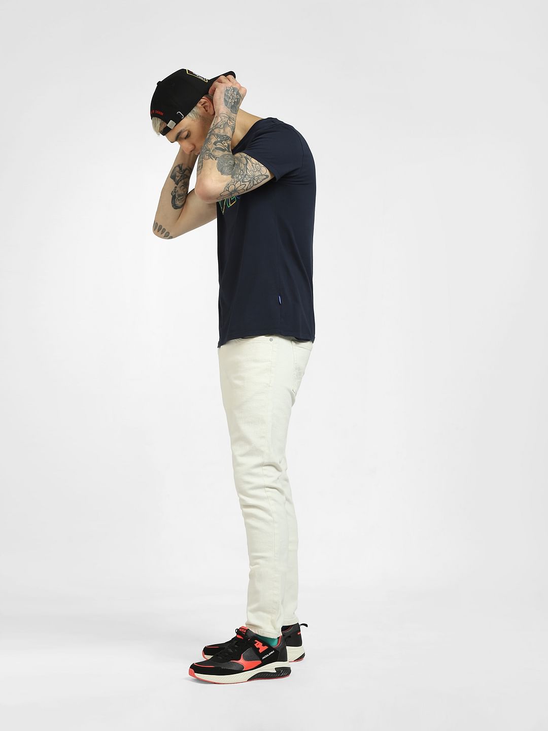 White Low Rise Ben Skinny Jeans - 28/30