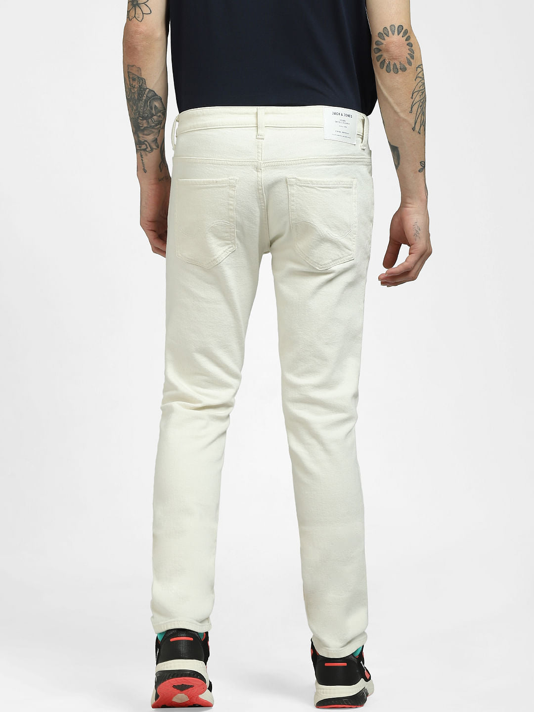White Low Rise Ben Skinny Jeans