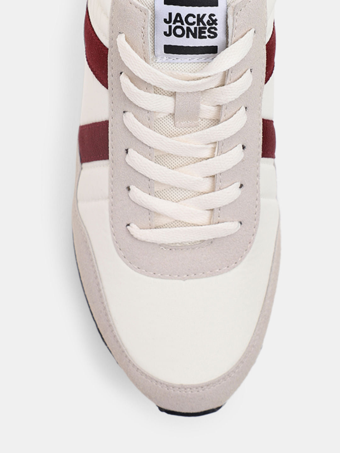 White Colourblocked Sneakers
