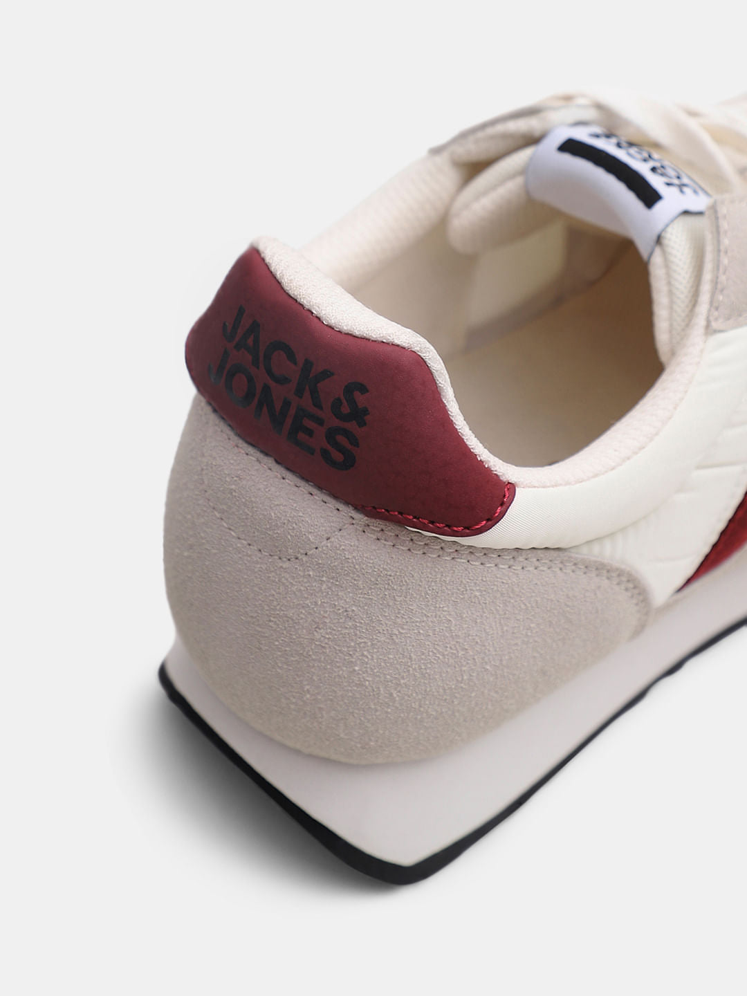 White Colourblocked Sneakers