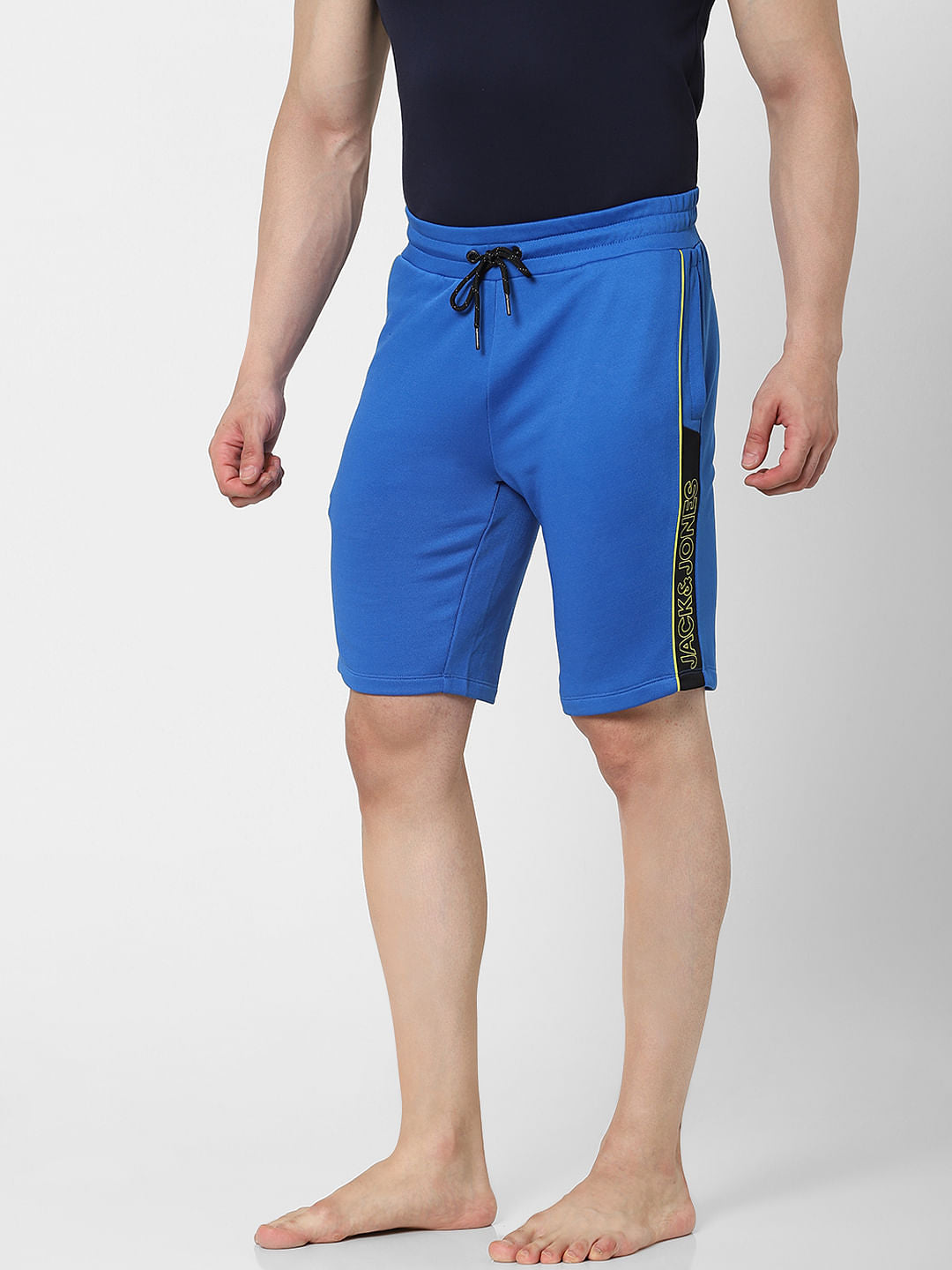 Blue Tape Detail Sweatshorts