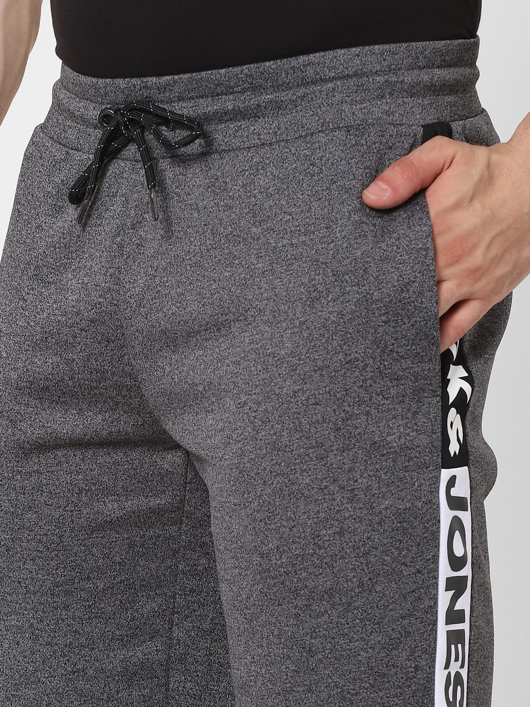 Grey Tape Detail Sweatshorts