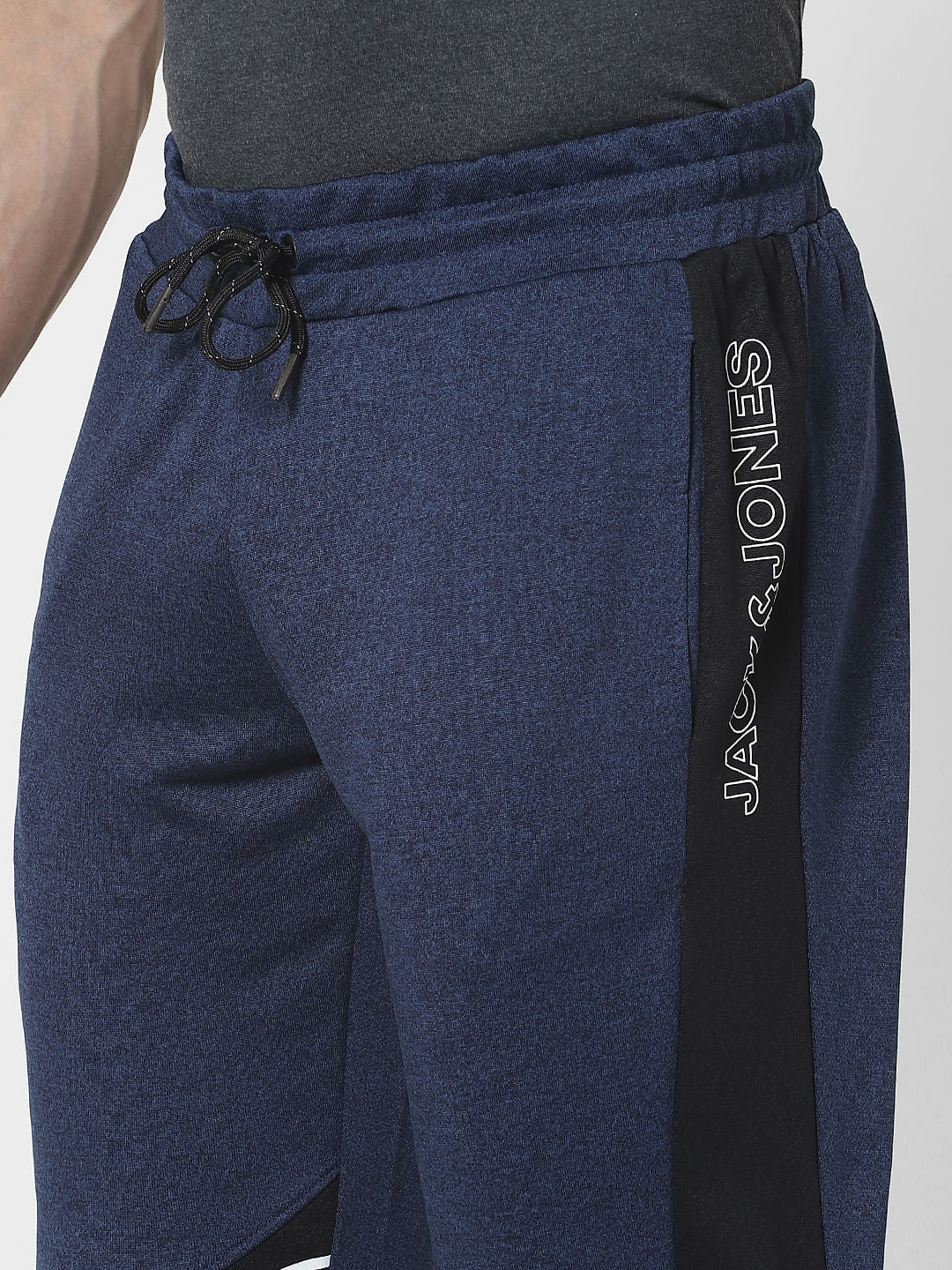 Blue Mid Rise Trackpants