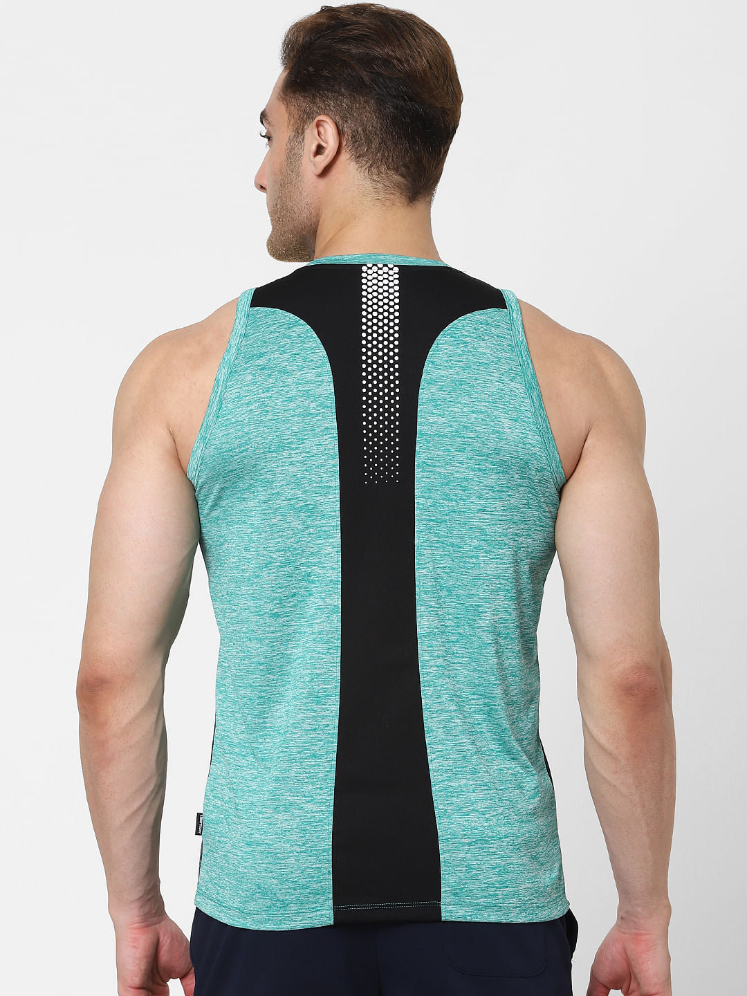 Green Logo Print Vest