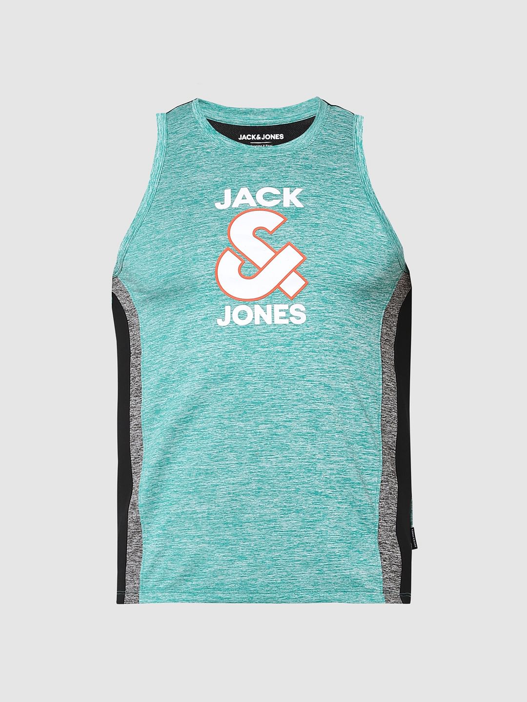 Green Logo Print Vest
