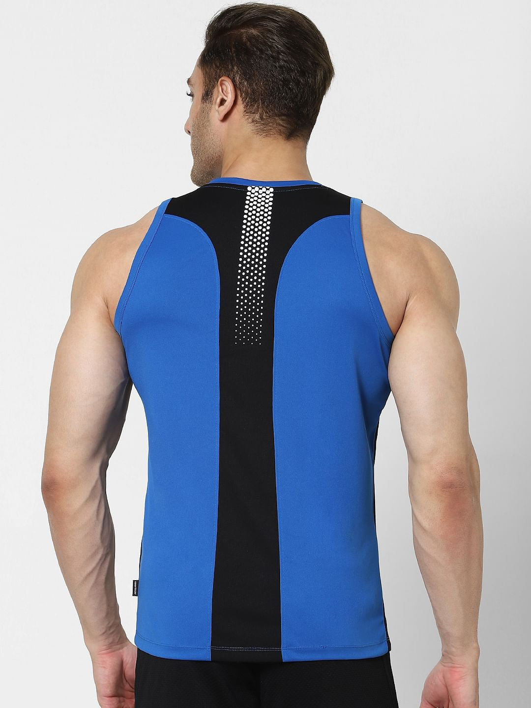 Blue Logo Print Vest