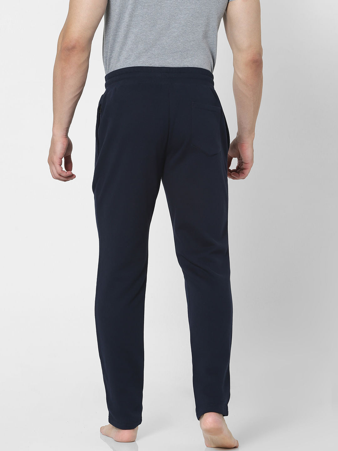 Blue Mid Rise Trackpants