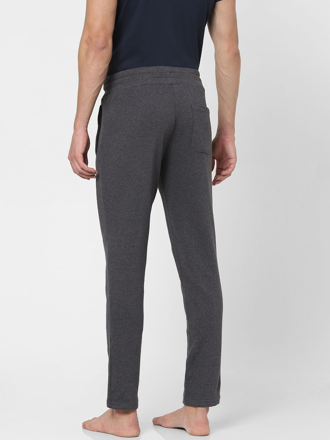 Grey Mid Rise Trackpants