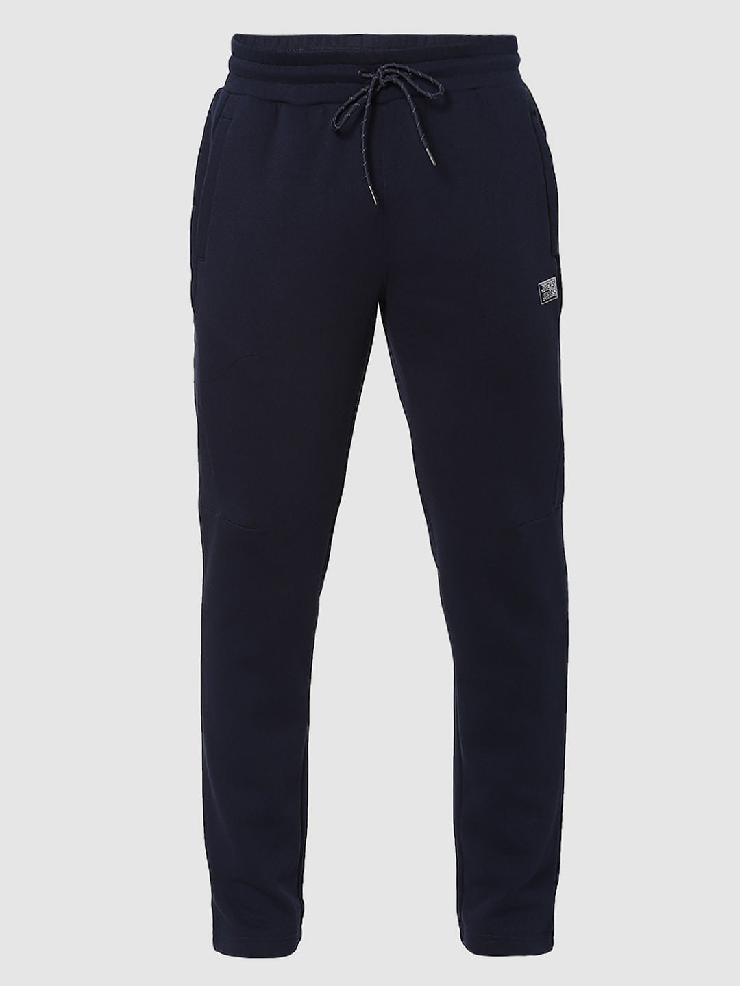 Navy Blue Mid Rise Trackpants