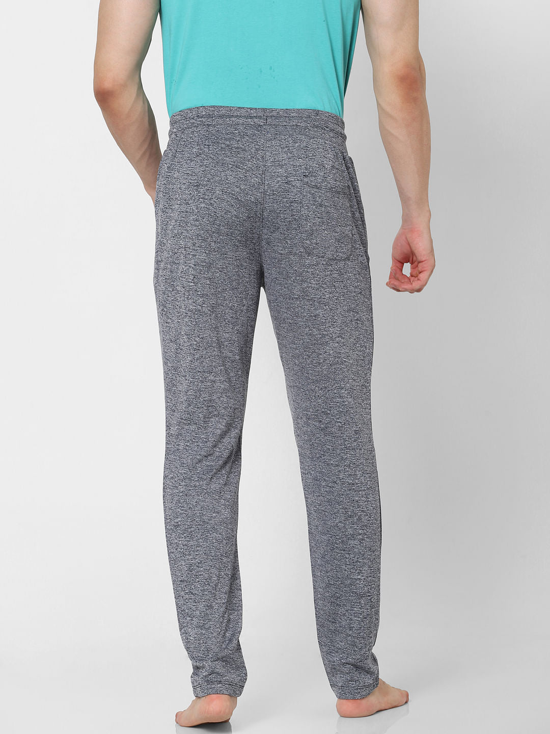 Grey Mid Rise Trackpants