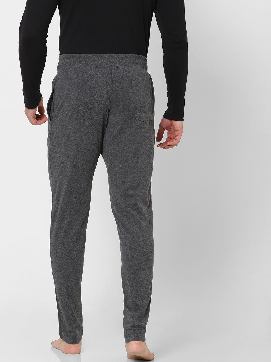 Grey Mid Rise Sweatpants