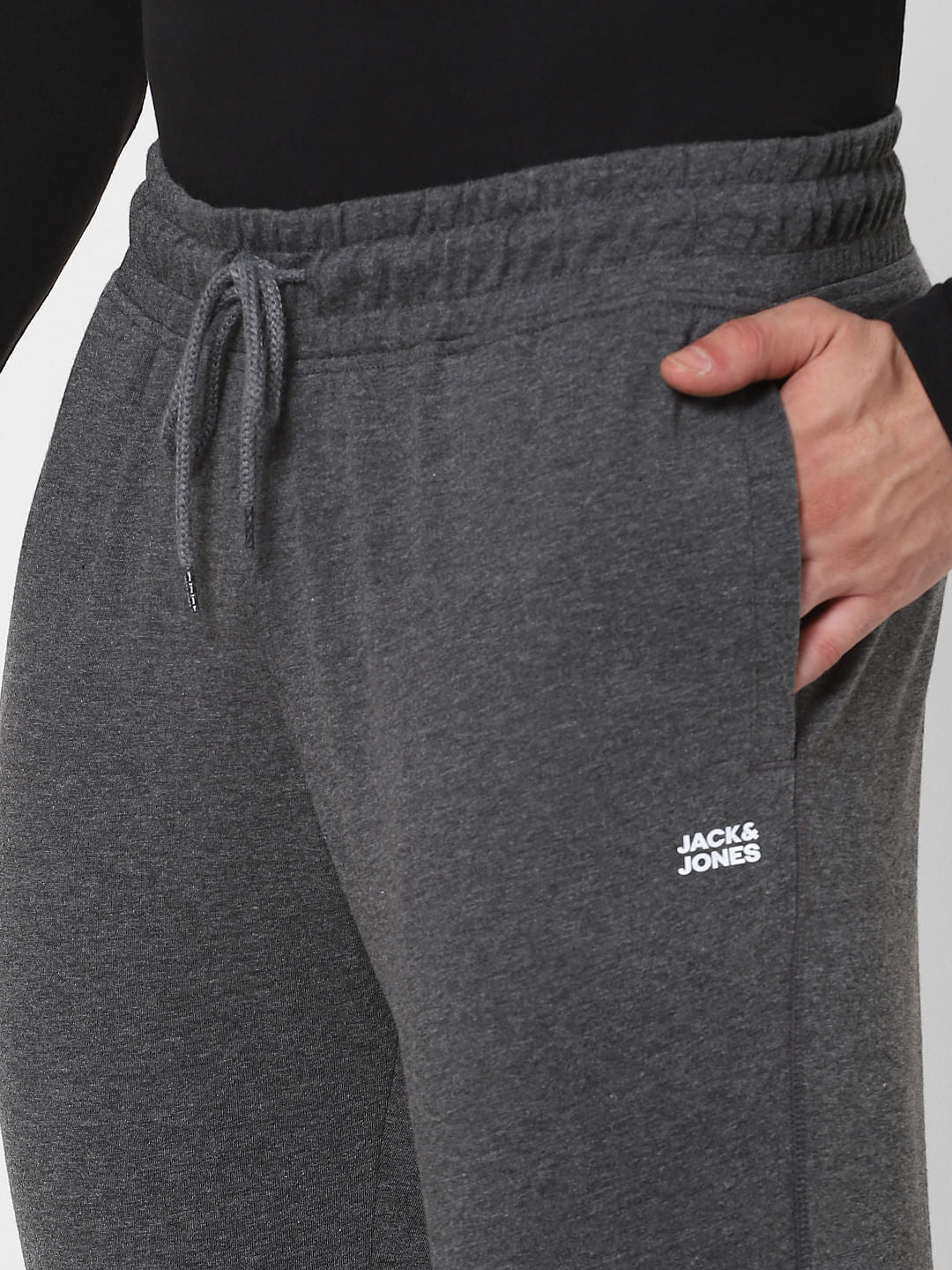 Grey Mid Rise Sweatpants