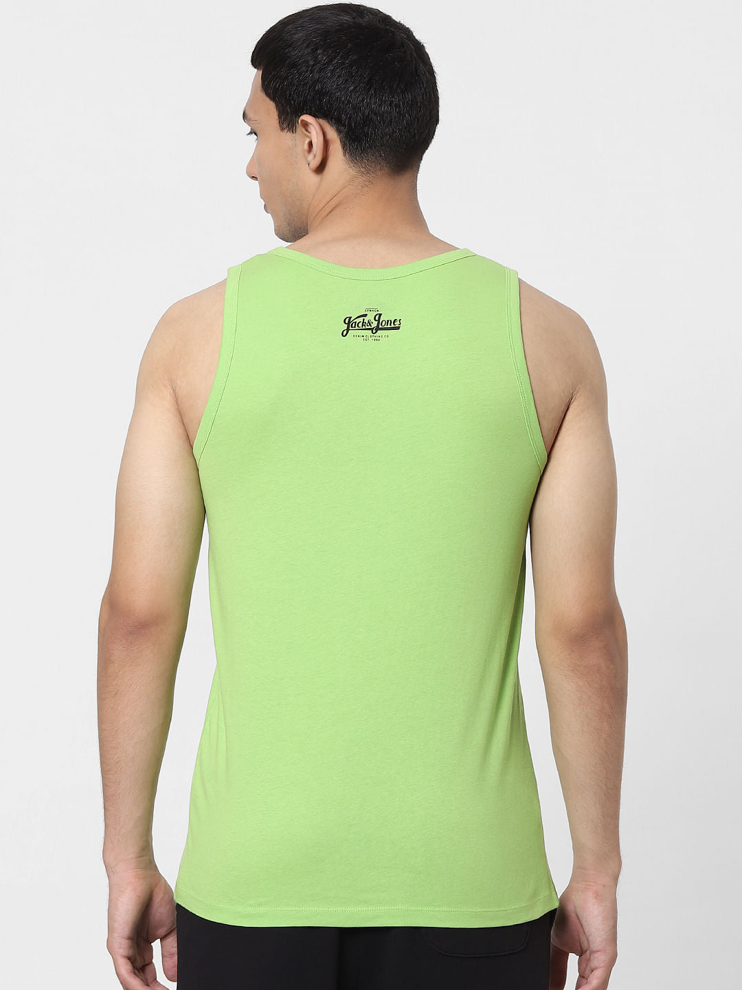 Green Logo Print Vest