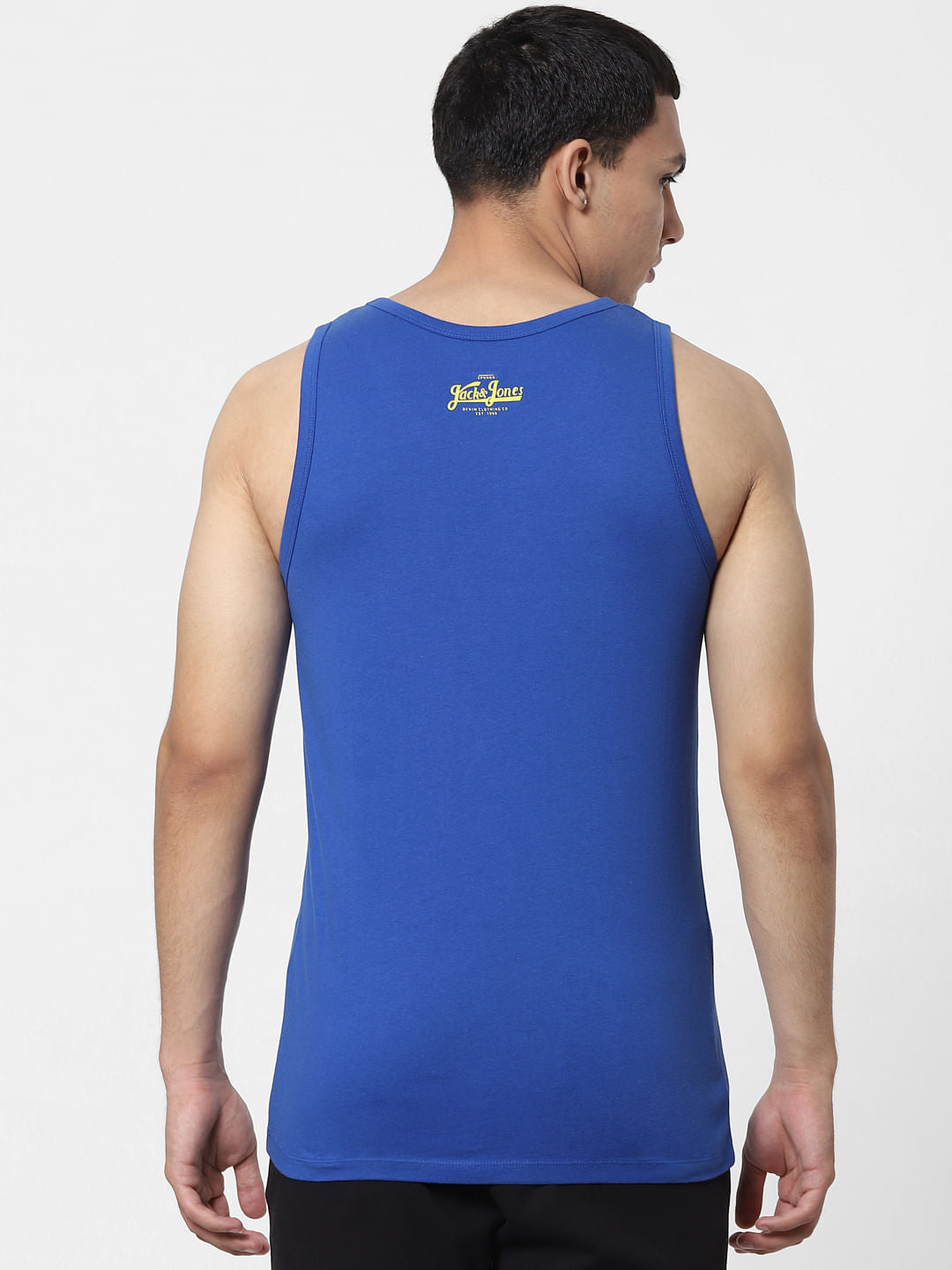 Blue Logo Print Vest