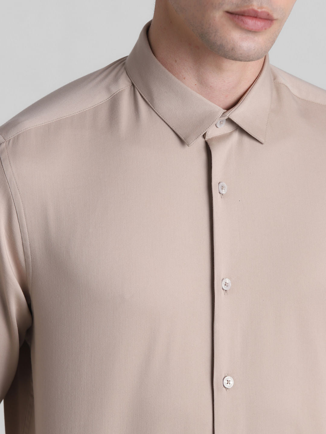 Brown Formal Full Sleeves Shirt