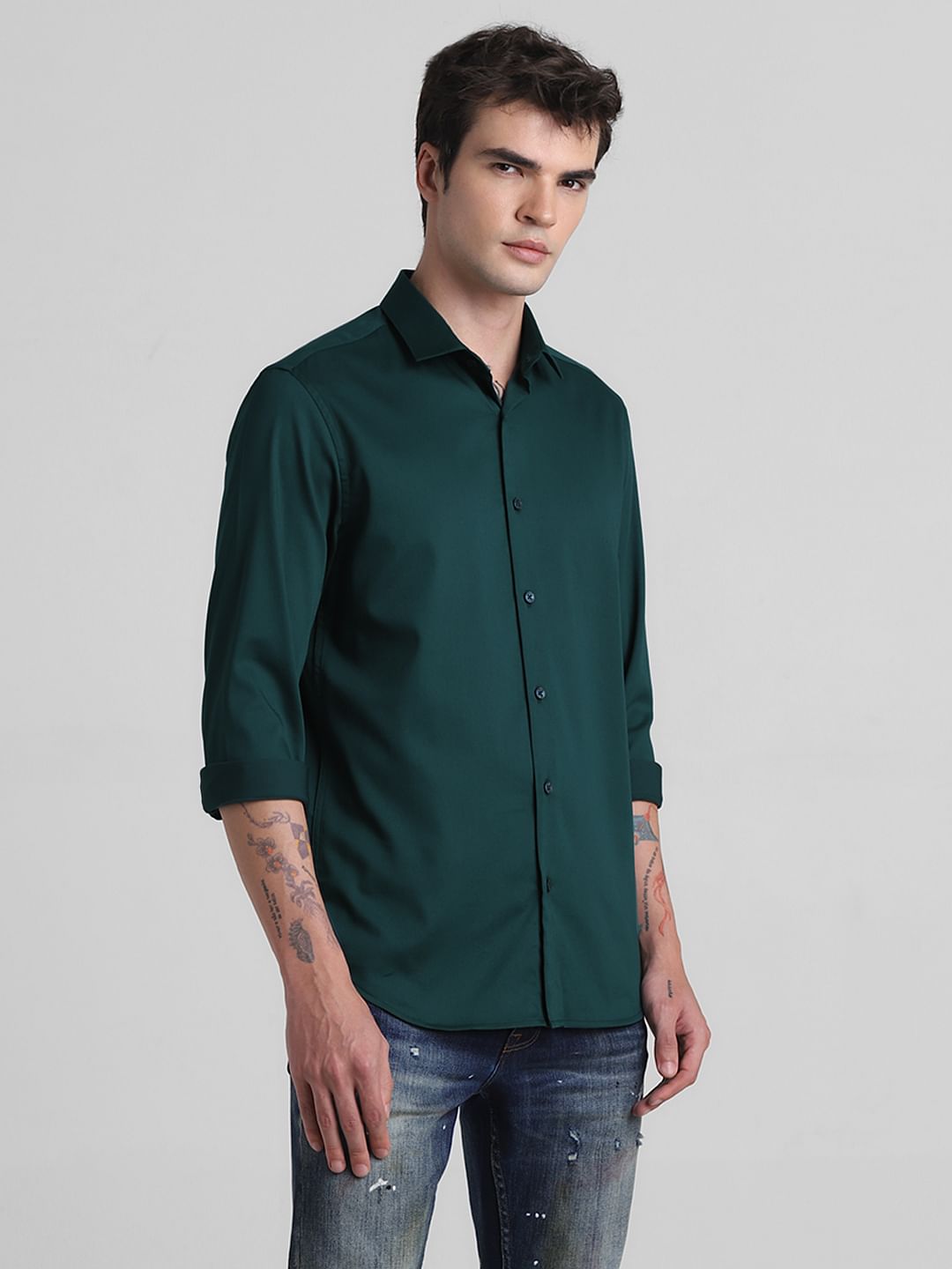 Dark Blue Full Sleeves Shirt