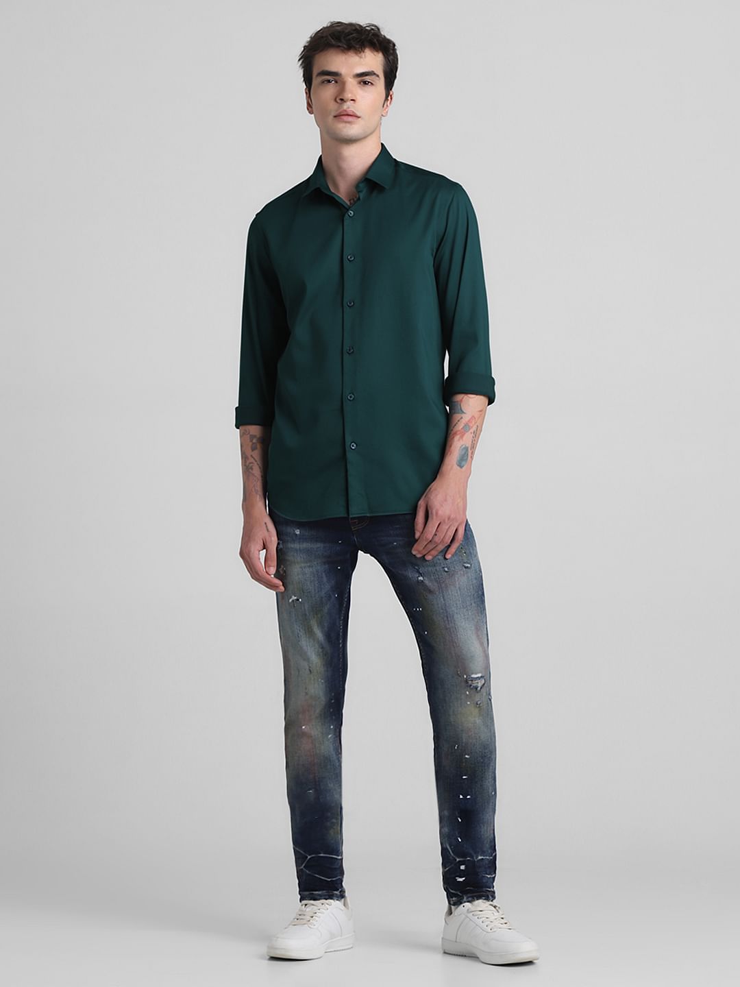 Dark Blue Full Sleeves Shirt