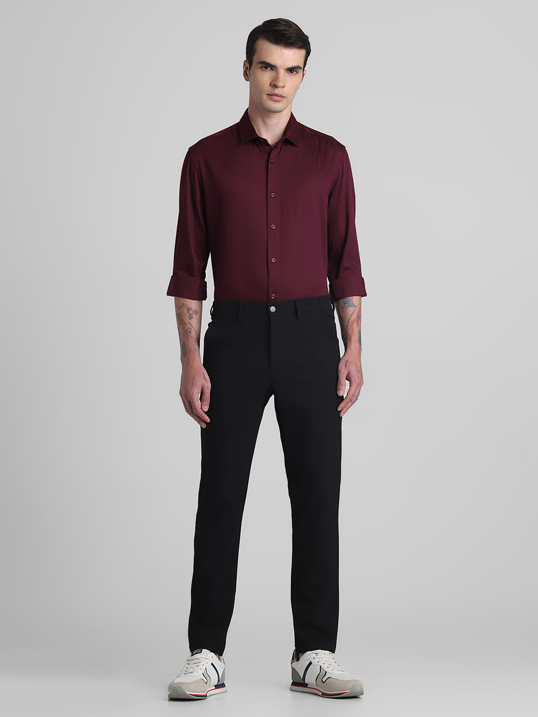 Maroon Full Sleeves Shirt
