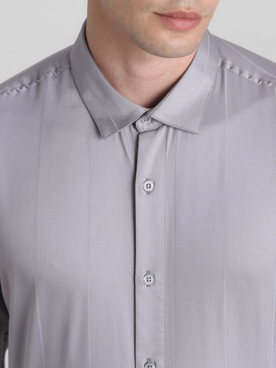 Grey Full Sleeves Shirt