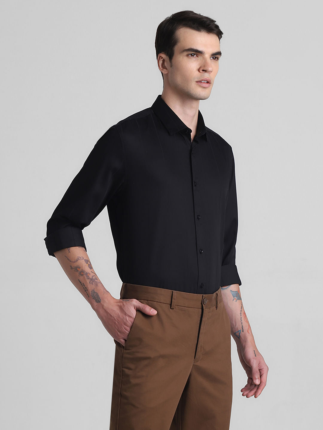 Black Full Sleeves Shirt