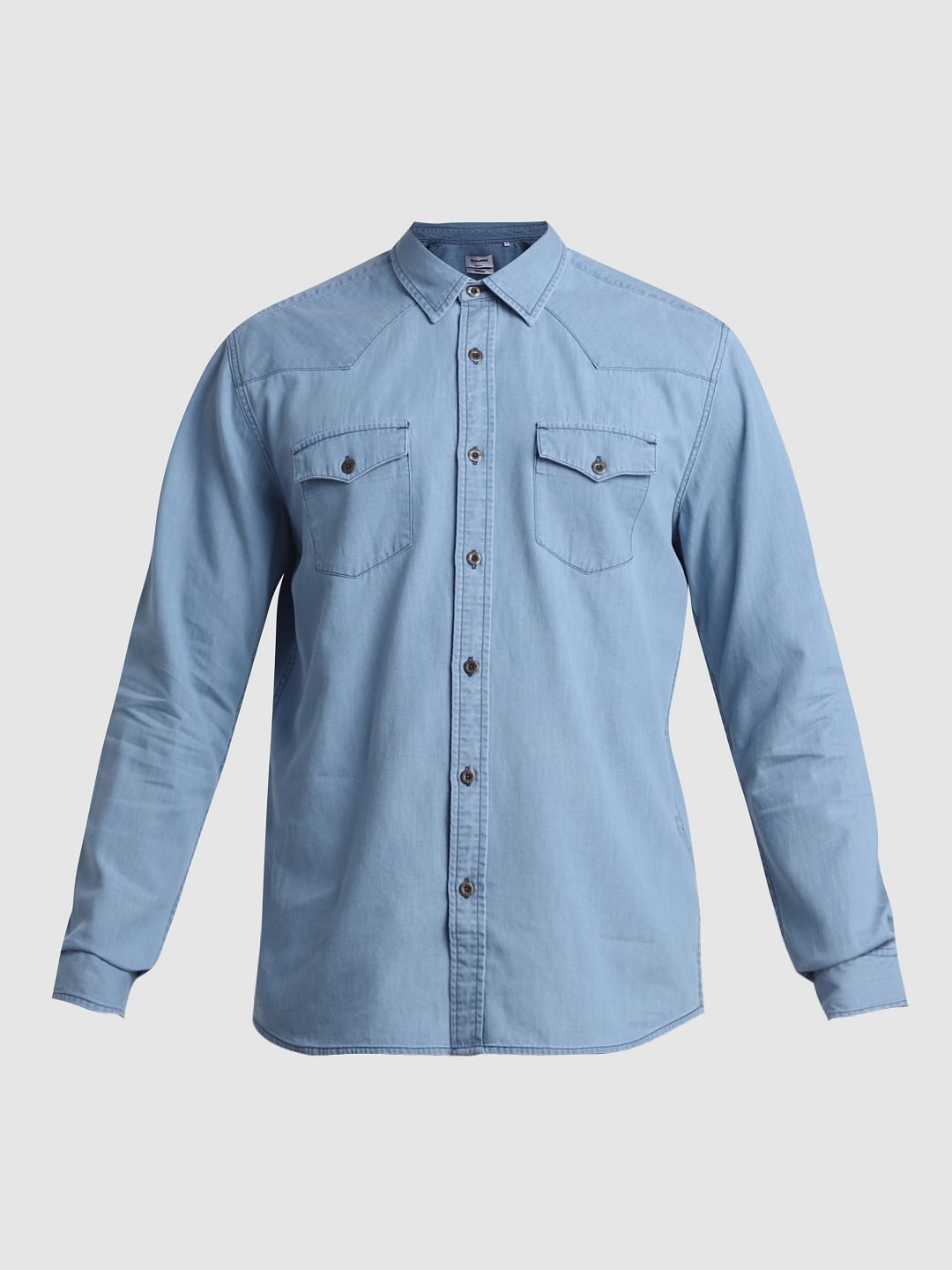 Light Blue Full Sleeves Denim Shirt