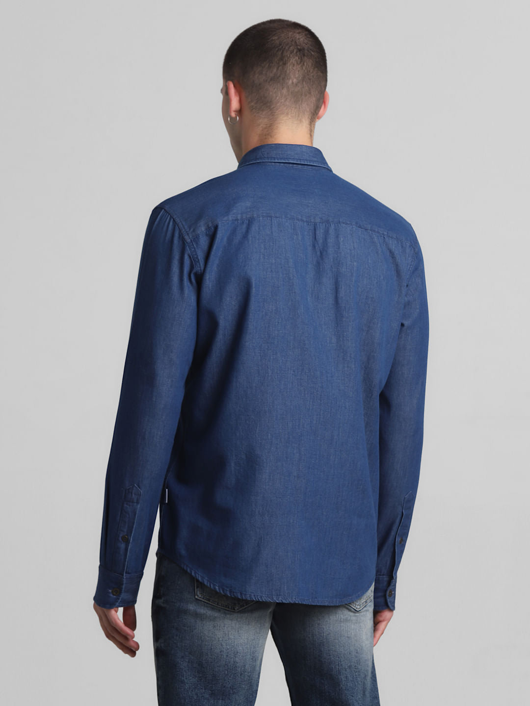 Blue Full Sleeves Denim Shirt