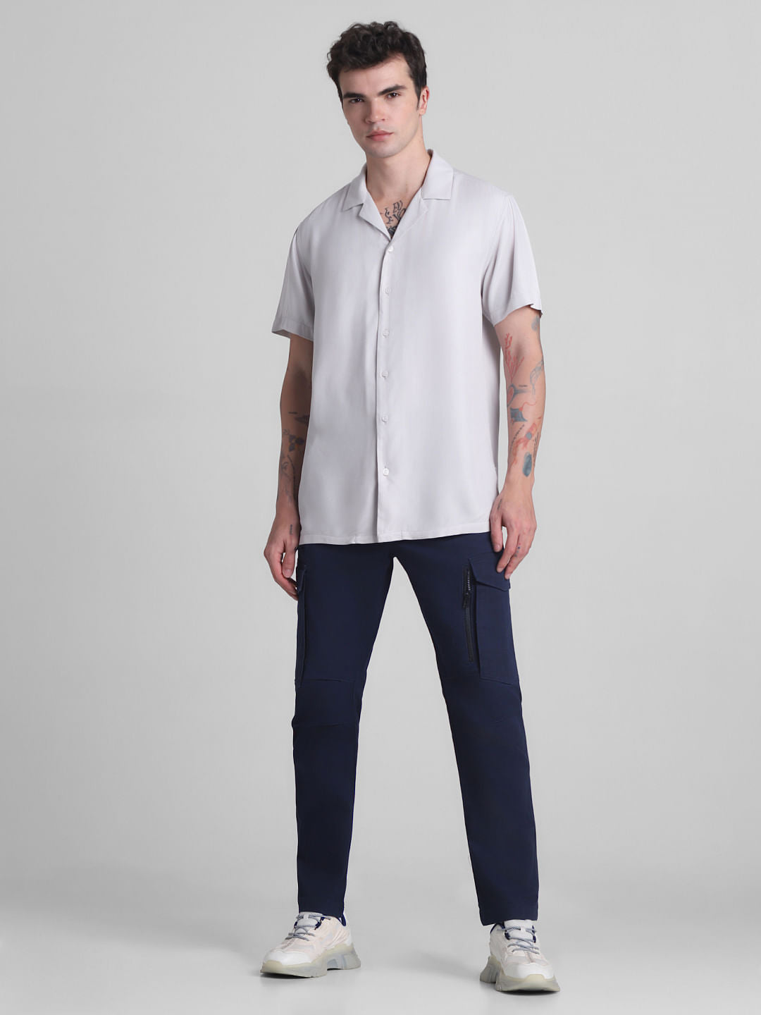 Blue Short Sleeves Shirt