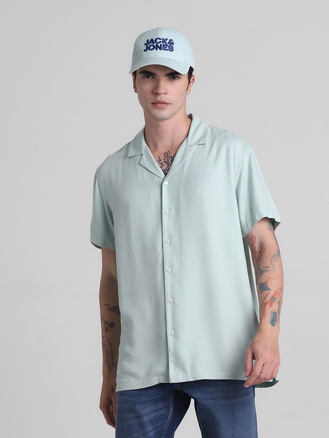 Light Green Short Sleeves Shirt - S