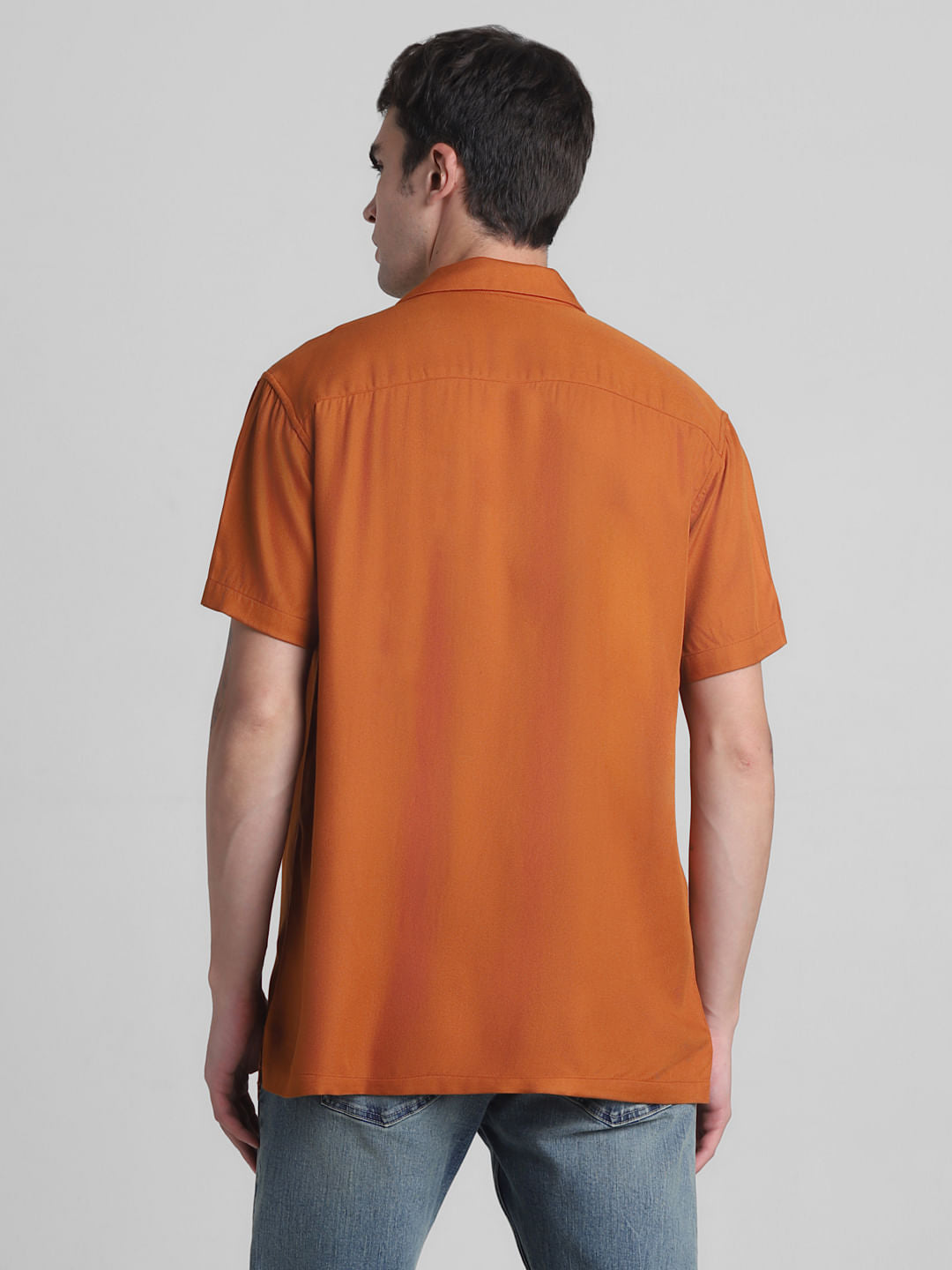 Brown Short Sleeves Shirt