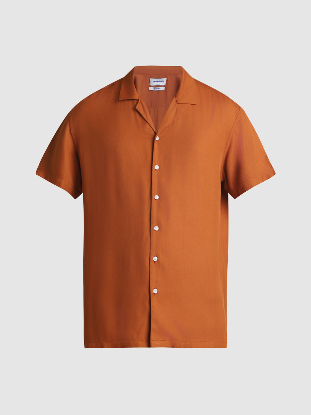 Brown Short Sleeves Shirt