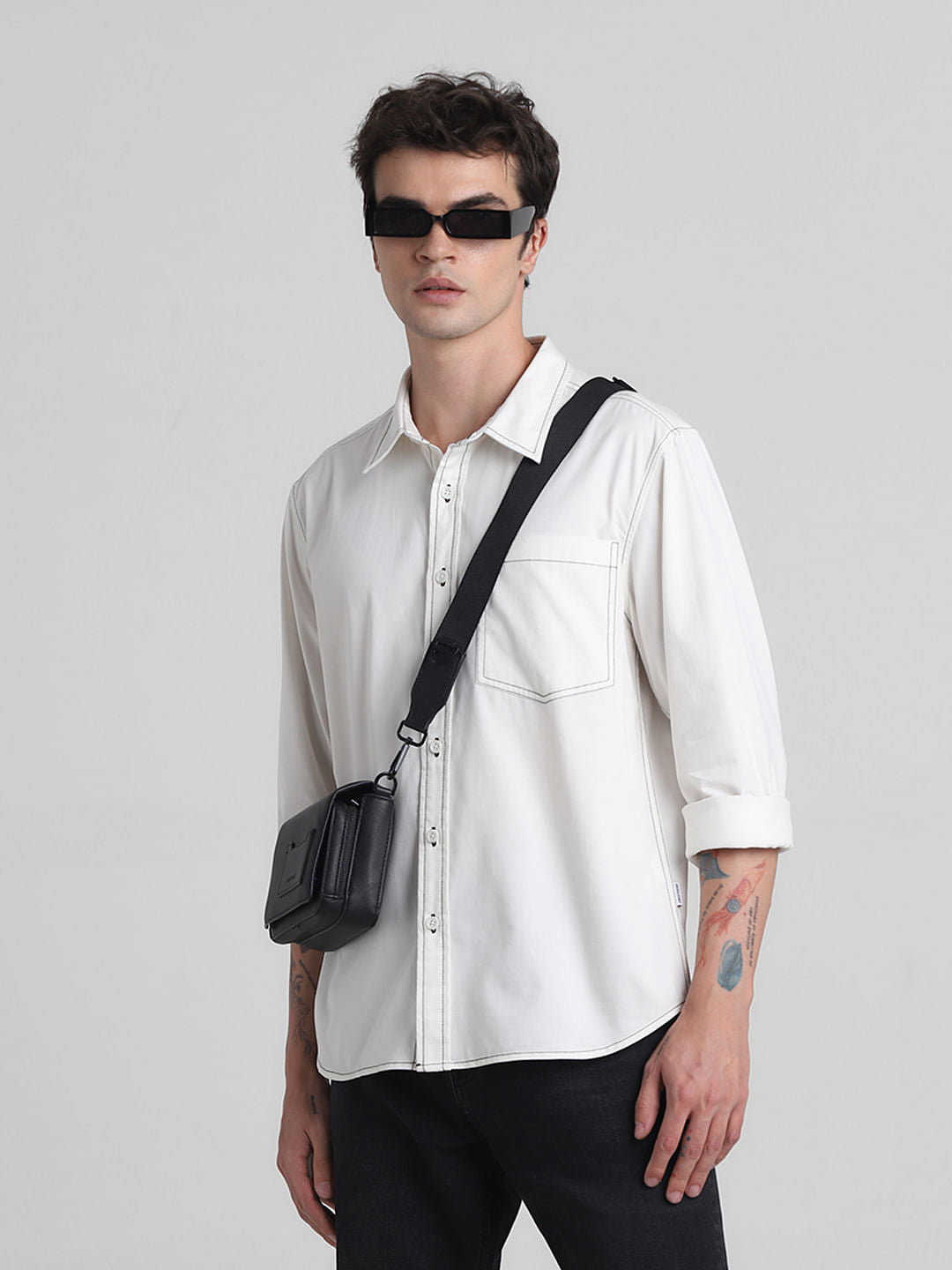 Off-White Oversized Full Sleeves Shirt - S