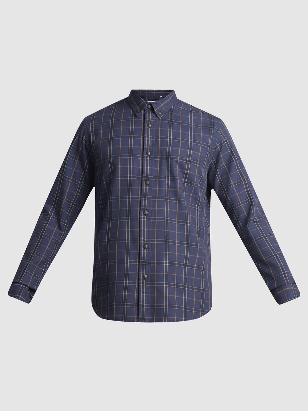 Blue Check Full Sleeves Shirt