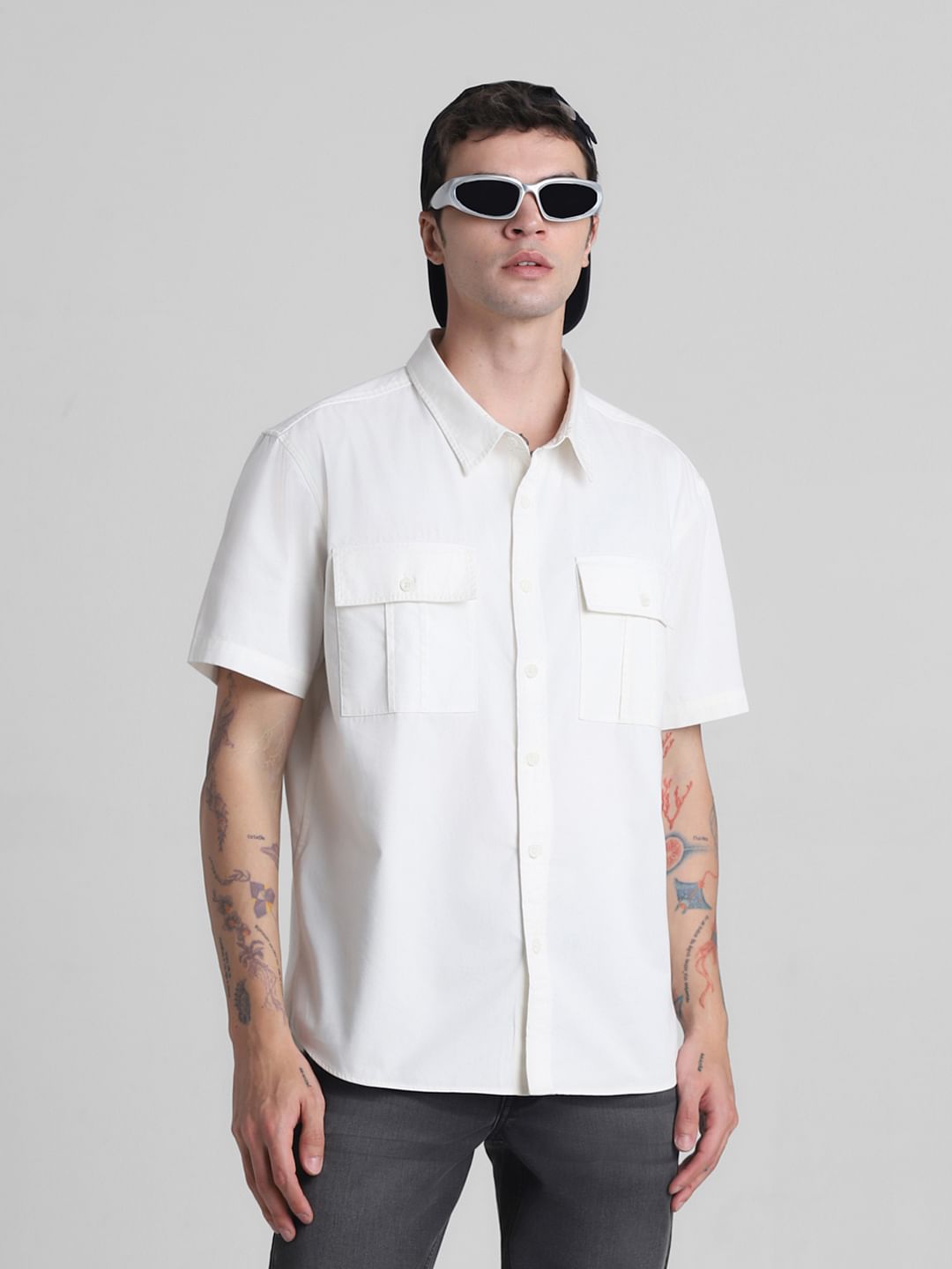 Off-White Oversized Short Sleeves Shirt - M