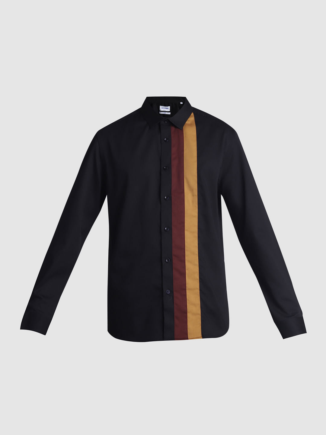 Black Printed Full Sleeves Shirt