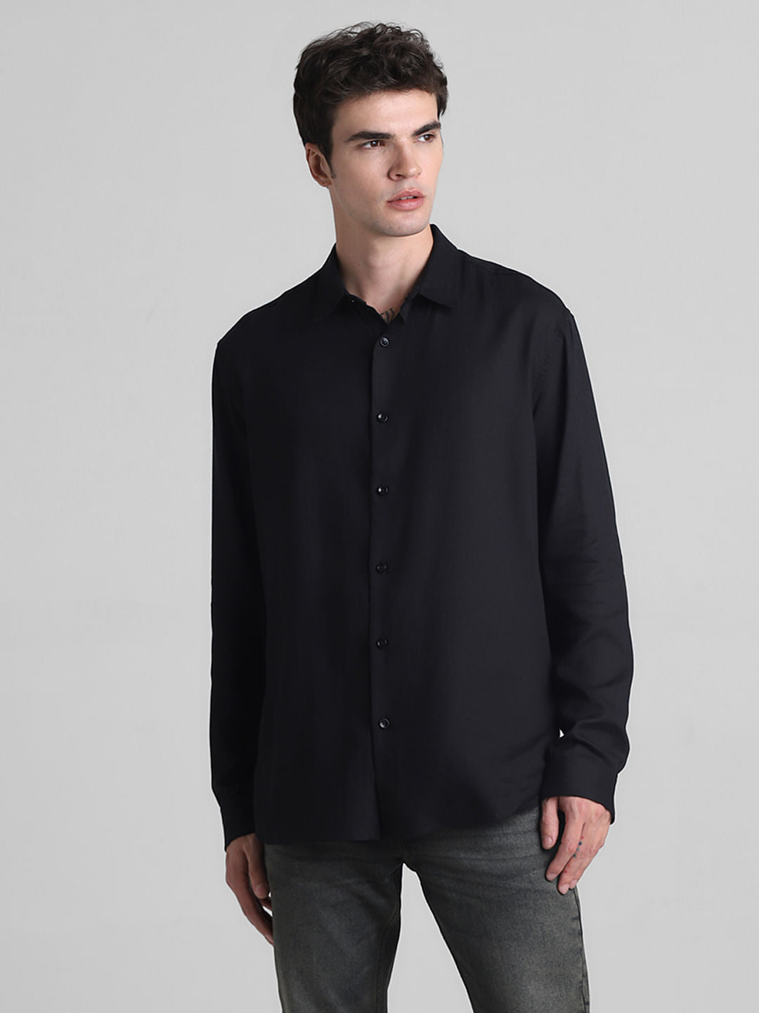 Black Full Sleeves Shirt