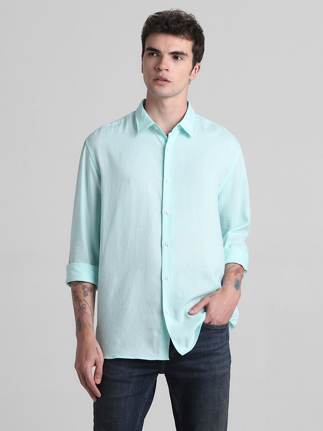 Green Full Sleeves Shirt