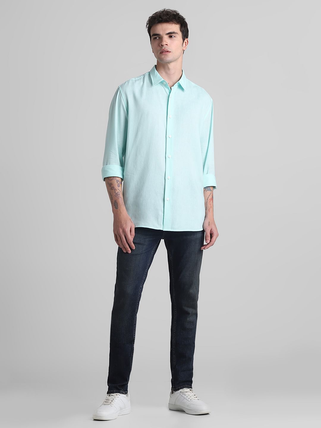 Green Full Sleeves Shirt