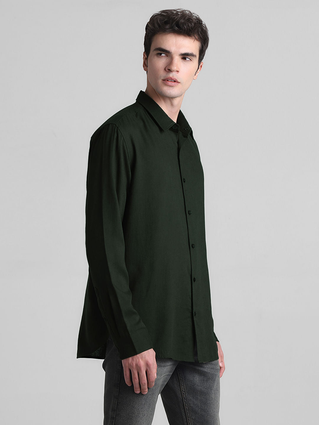 Dark Green Full Sleeves Shirt