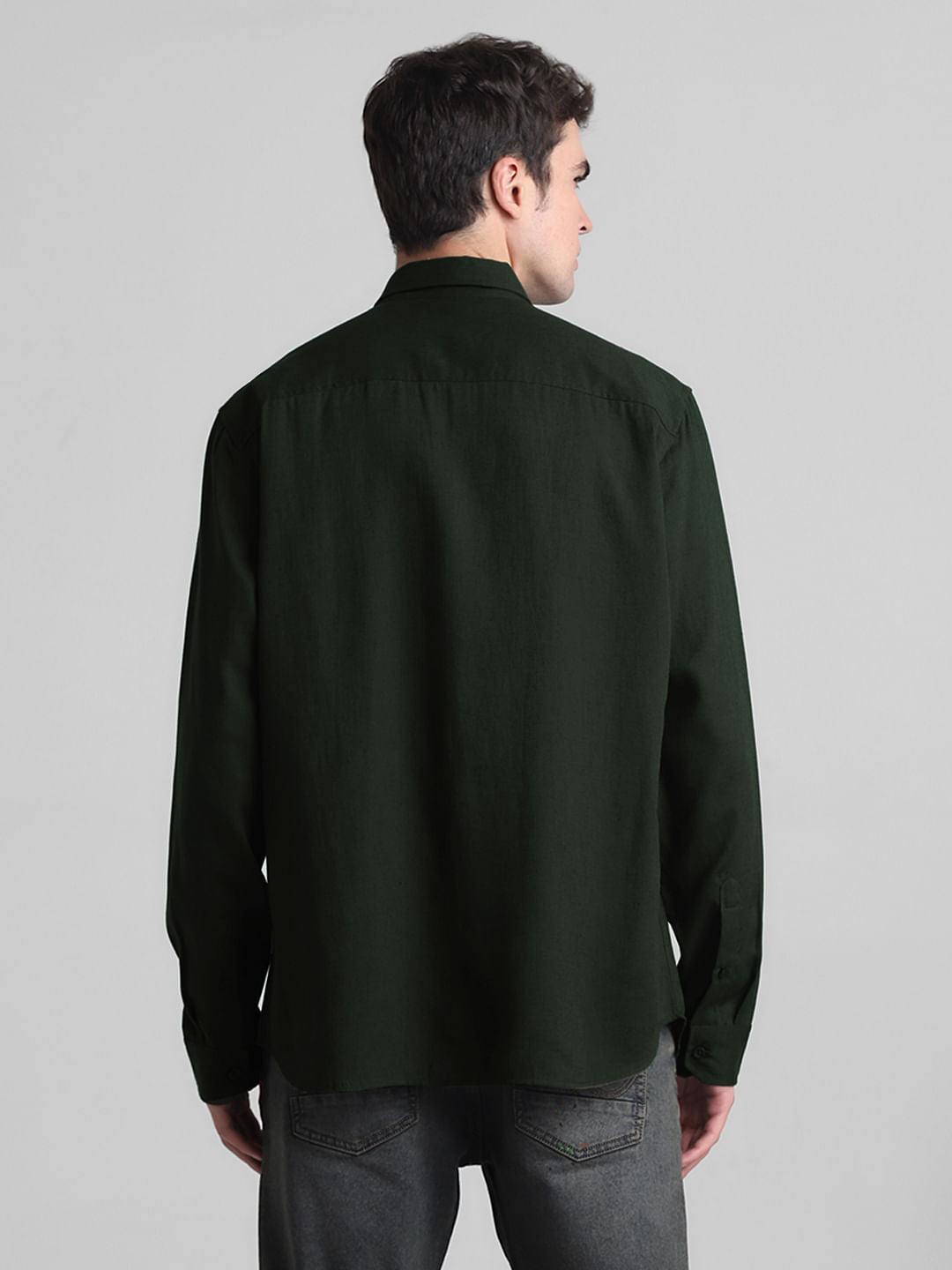 Dark Green Full Sleeves Shirt