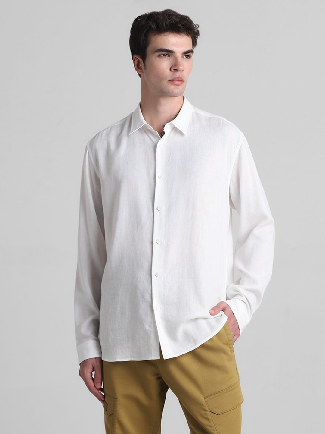 White Full Sleeves Shirt