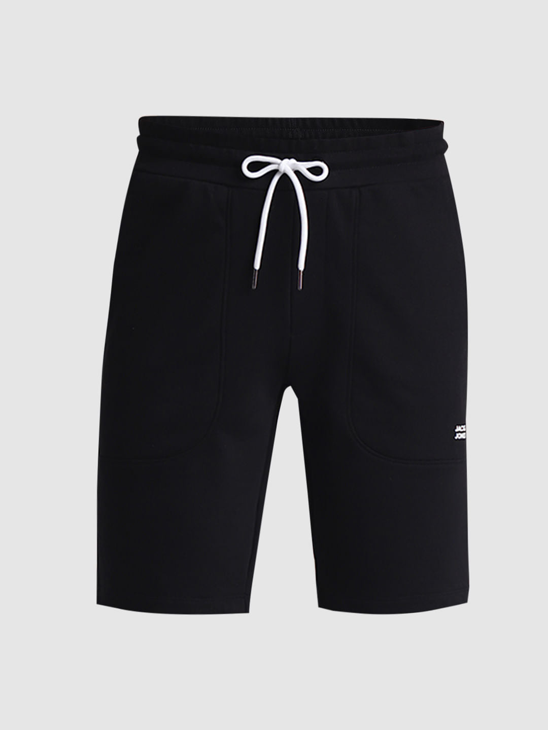 Black Mid Rise Shorts