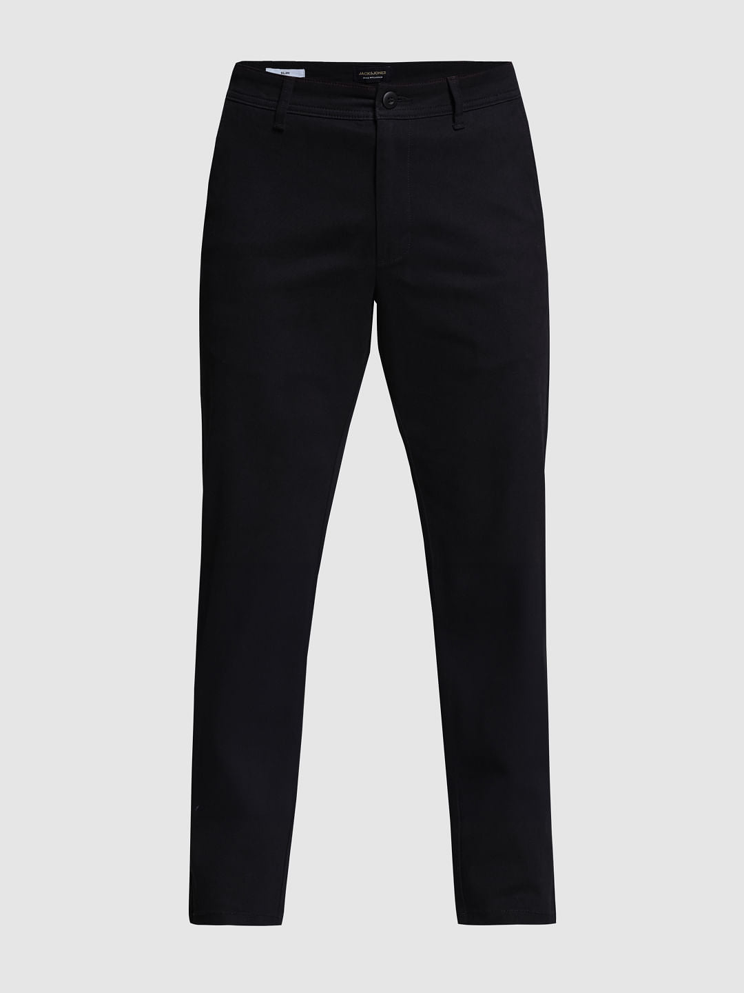 Black Mid Rise Slim Fit Pants