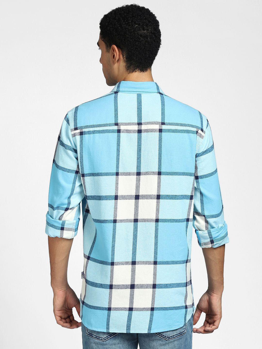 Blue Checks Full Sleeves Shirt