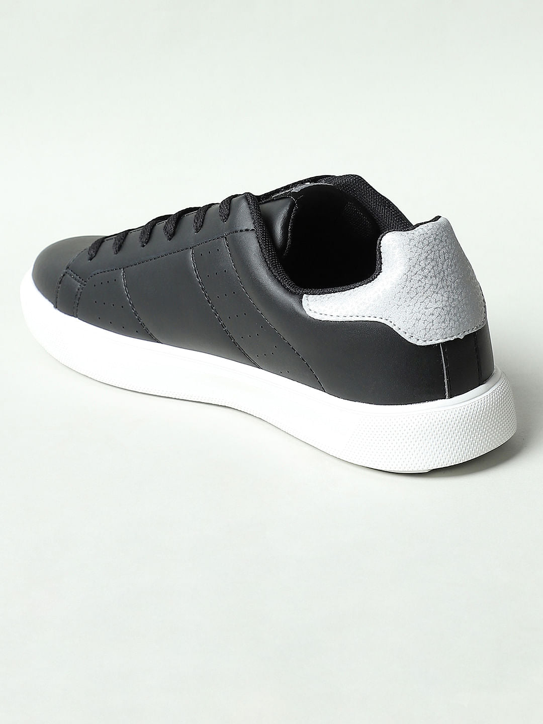 Black PU Sneakers