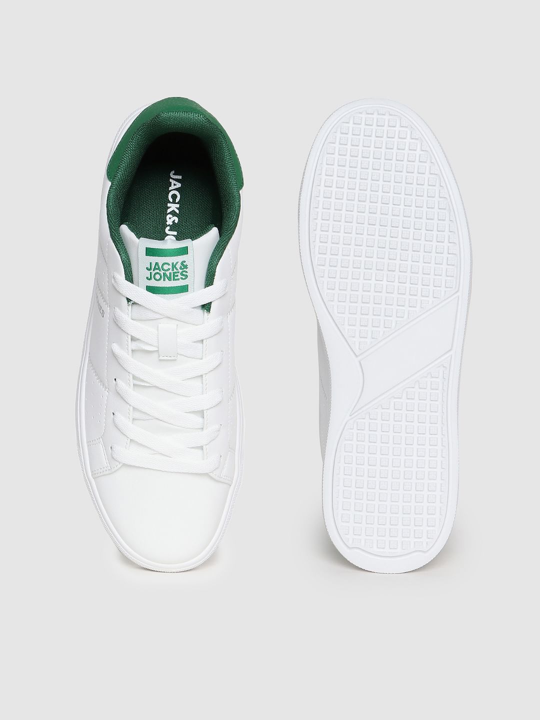 White Lace Up Sneakers
