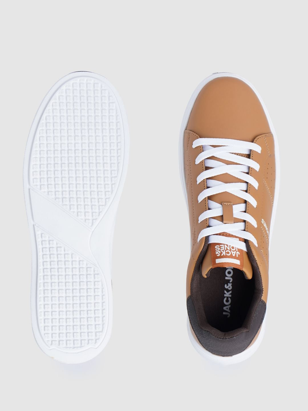 Tan PU Sneakers